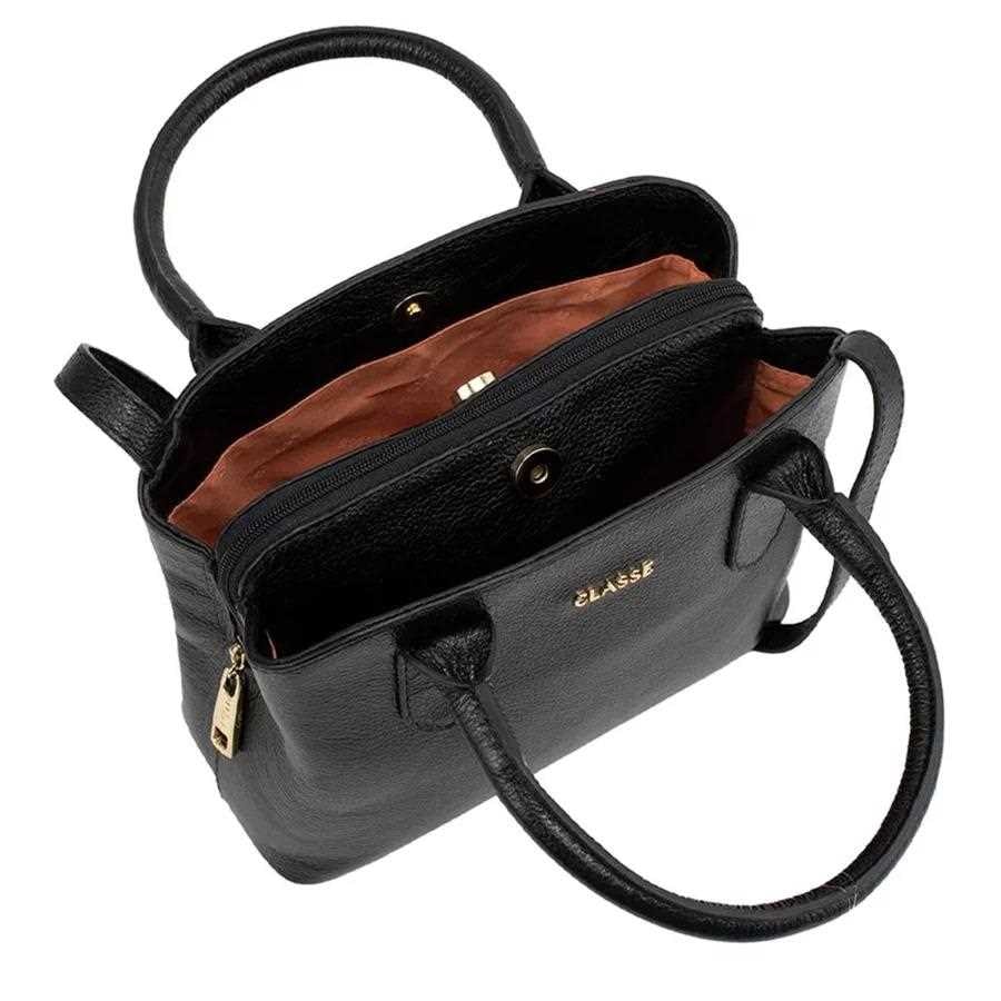 Bolsa Classe Feminina Tiracolo De Couro 3096 Preto Bolsa Classe Feminina Tiracolo De Couro 3096 Preto
