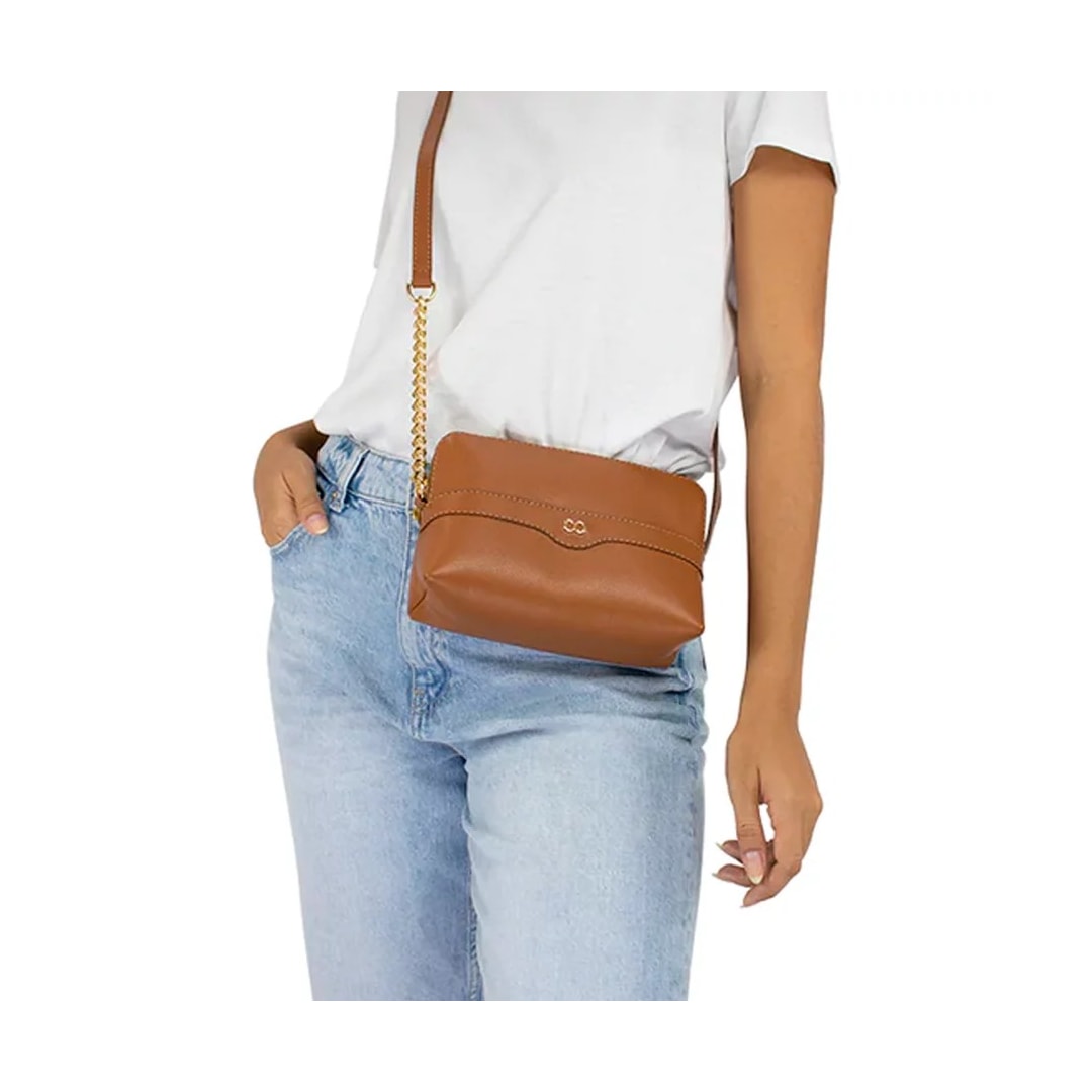 Bolsa Classe Feminina Tiracolo De Couro 3130 Nocciola Bolsa Classe Feminina Tiracolo De Couro 3130 Nocciola