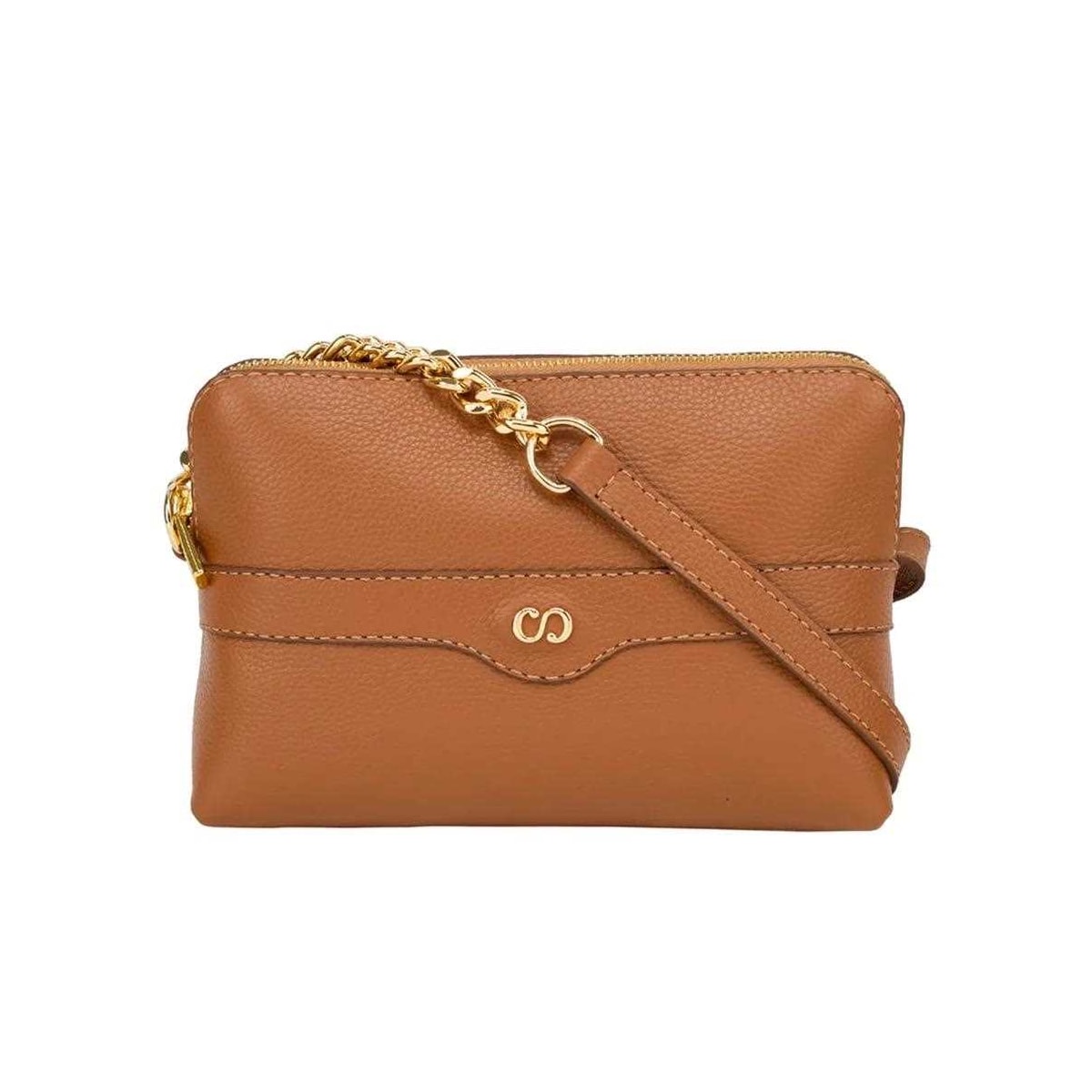 Bolsa Classe Feminina Tiracolo De Couro 3130 Nocciola Bolsa Classe Feminina Tiracolo De Couro 3130 Nocciola