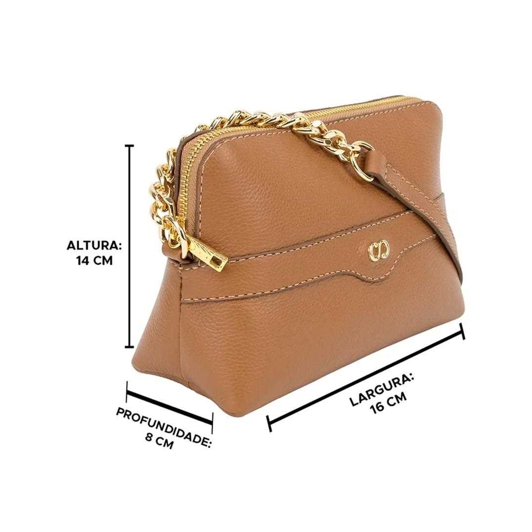 Bolsa Classe Feminina Tiracolo De Couro 3130 Nocciola Bolsa Classe Feminina Tiracolo De Couro 3130 Nocciola