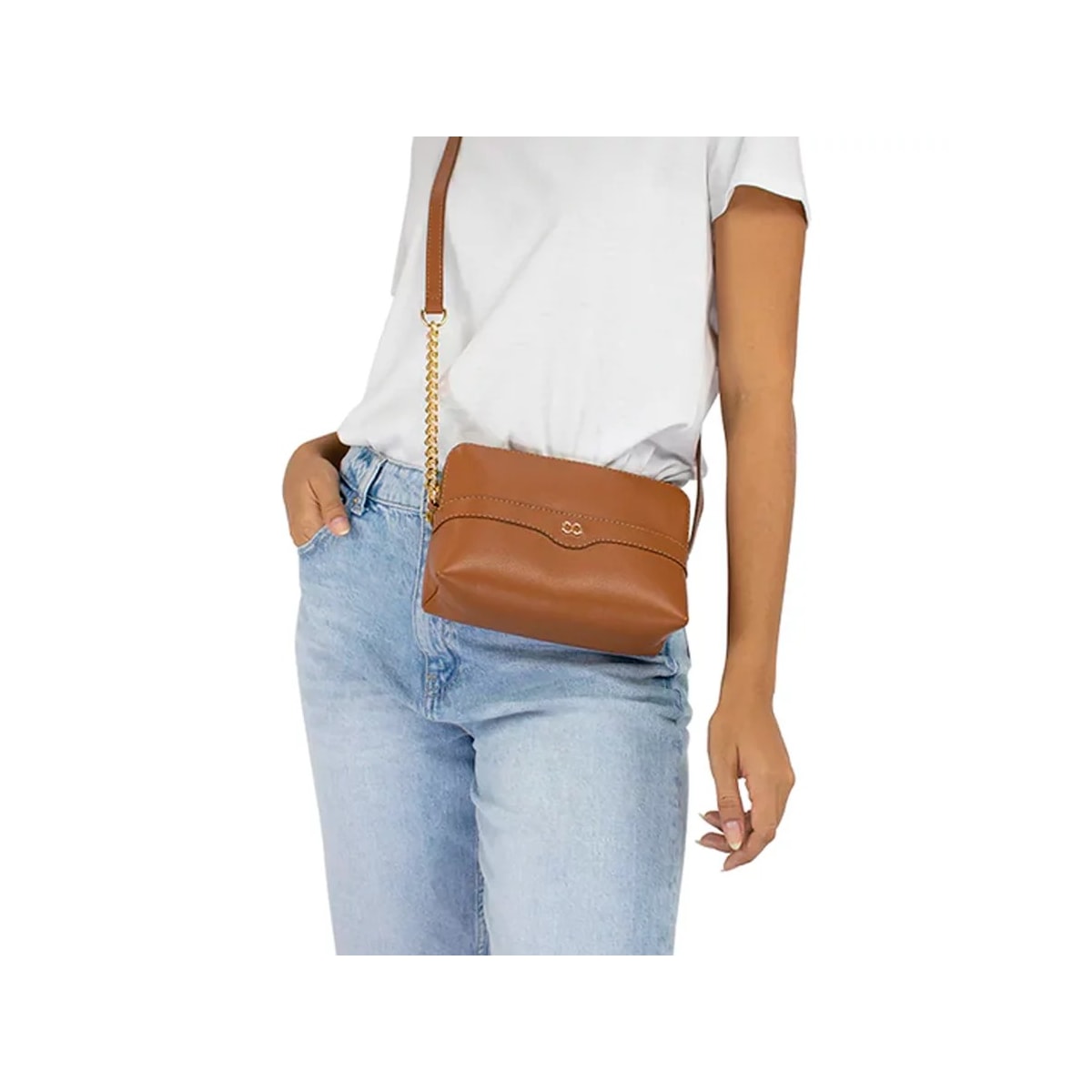 Bolsa Classe Feminina Tiracolo De Couro 3130 Nocciola Bolsa Classe Feminina Tiracolo De Couro 3130 Nocciola