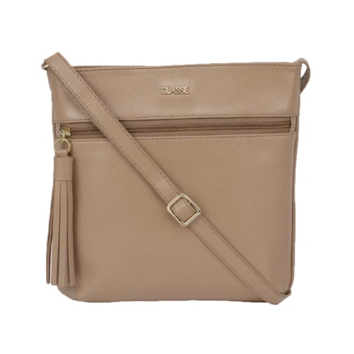 Bolsa Classe Feminina Tiracolo De Couro 3136 Crepe