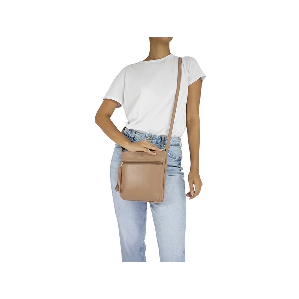 Bolsa Classe Feminina Tiracolo De Couro 3136 Crepe Bolsa Classe Feminina Tiracolo De Couro 3136 Crepe
