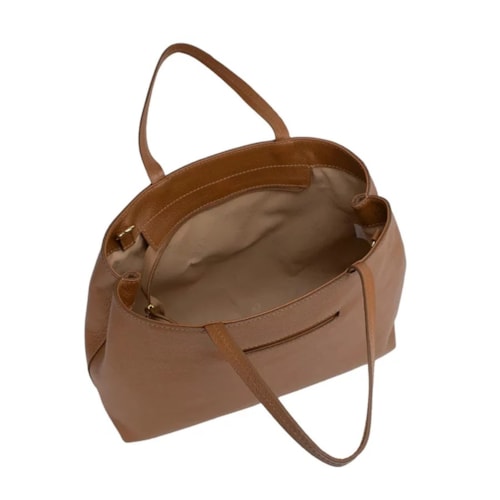 Bolsa Classe Feminina Tote De Couro 3138 Nocciola