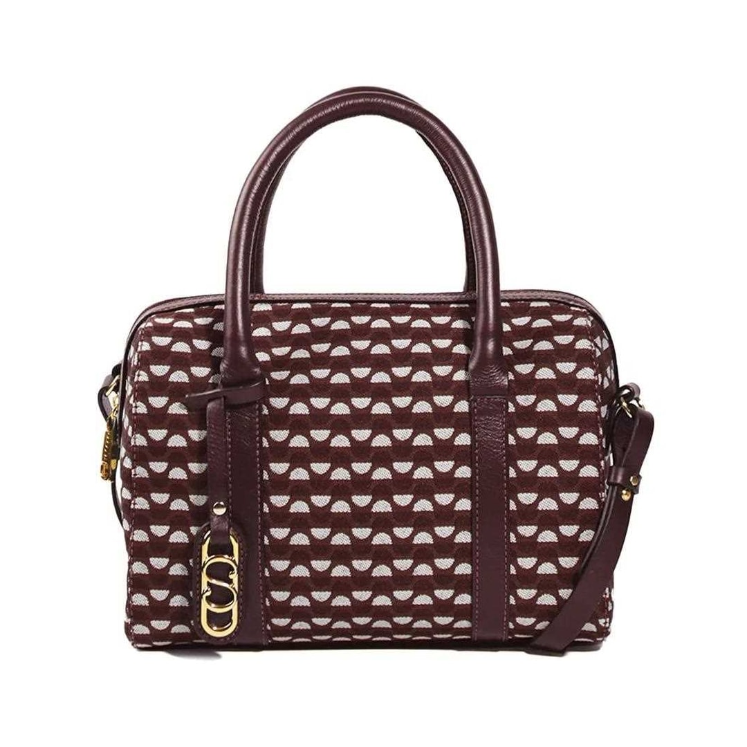 Bolsa Classe Feminina Tote Jacquard J004 Bordo/Bordo