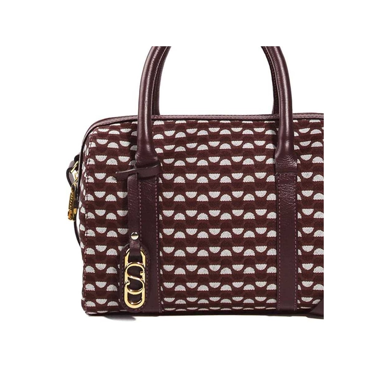 Bolsa Classe Feminina Tote Jacquard J004 Bordo/Bordo
