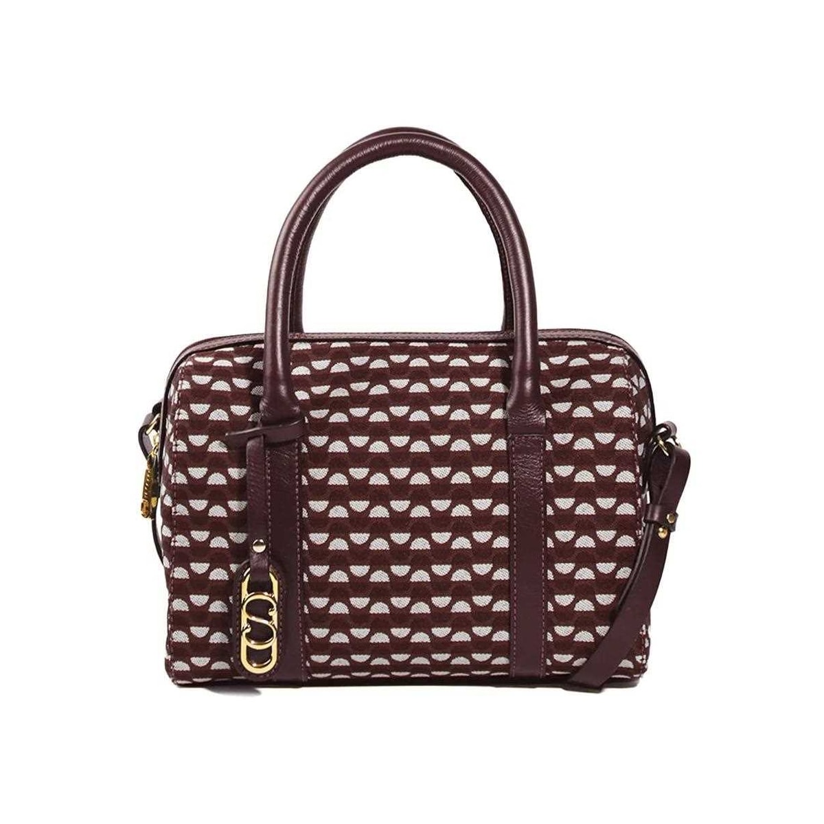 Bolsa Classe Feminina Tote Jacquard J004 Bordo/Bordo Bolsa Classe Feminina Tote Jacquard J004 Bordo/Bordo