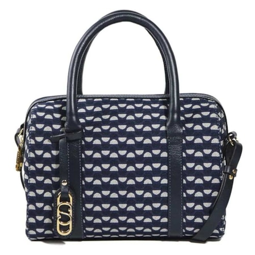 Bolsa Classe Feminina Tote Jacquard J004 Marinho/Onix