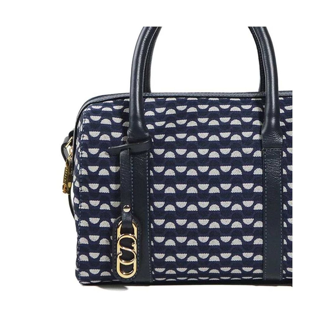 Bolsa Classe Feminina Tote Jacquard J004 Marinho/Onix