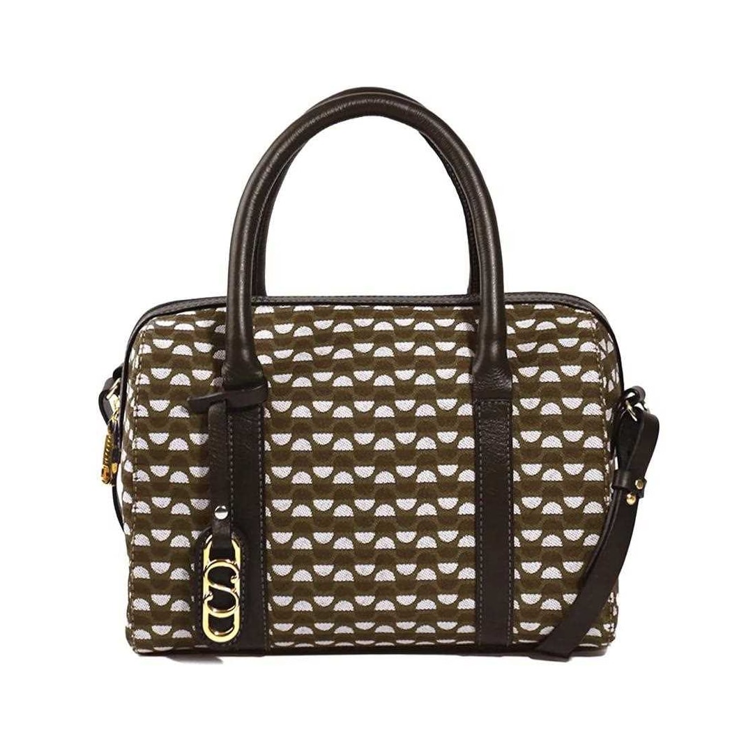 Bolsa Classe Feminina Tote Jacquard J004 Nocciola/Brown