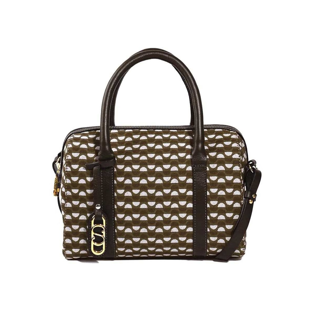Bolsa Classe Feminina Tote Jacquard J004 Nocciola/Brown Bolsa Classe Feminina Tote Jacquard J004 Nocciola/Brown