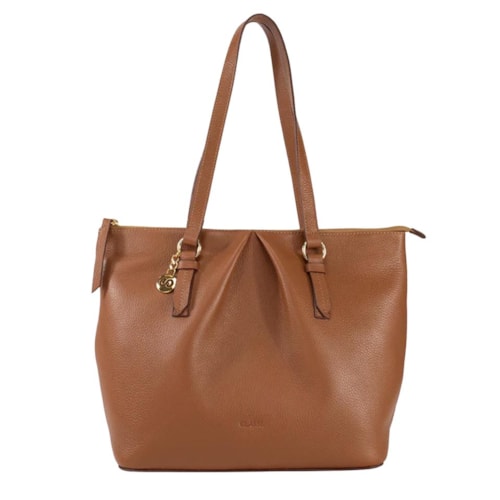 Bolsa Classe Shopping Bag De Couro 3455 Nocciola