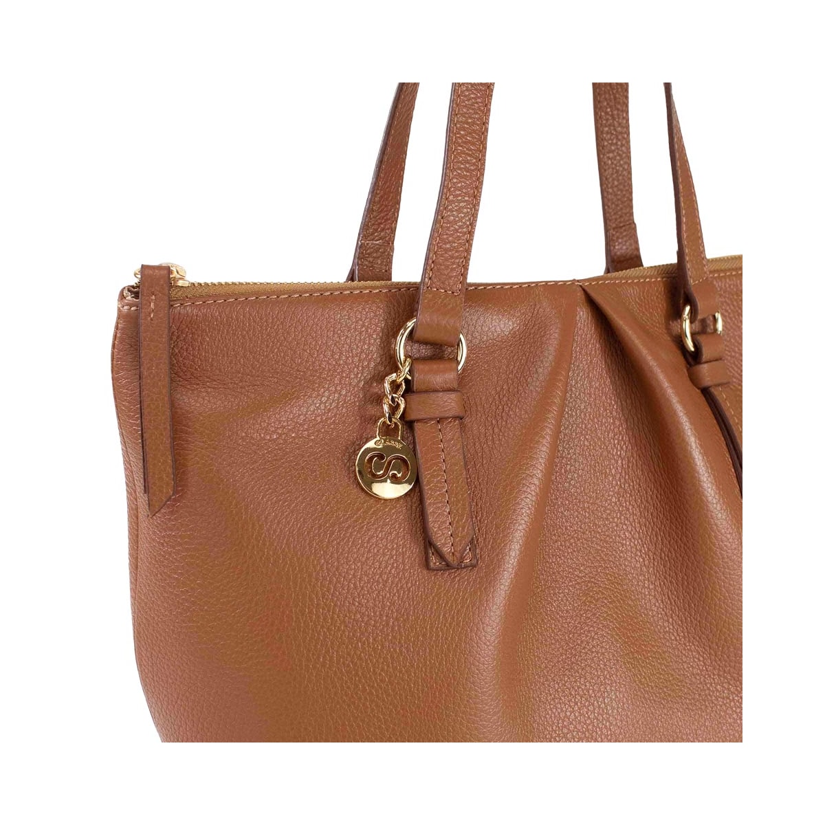 Bolsa Classe Shopping Bag De Couro 3455 Nocciola