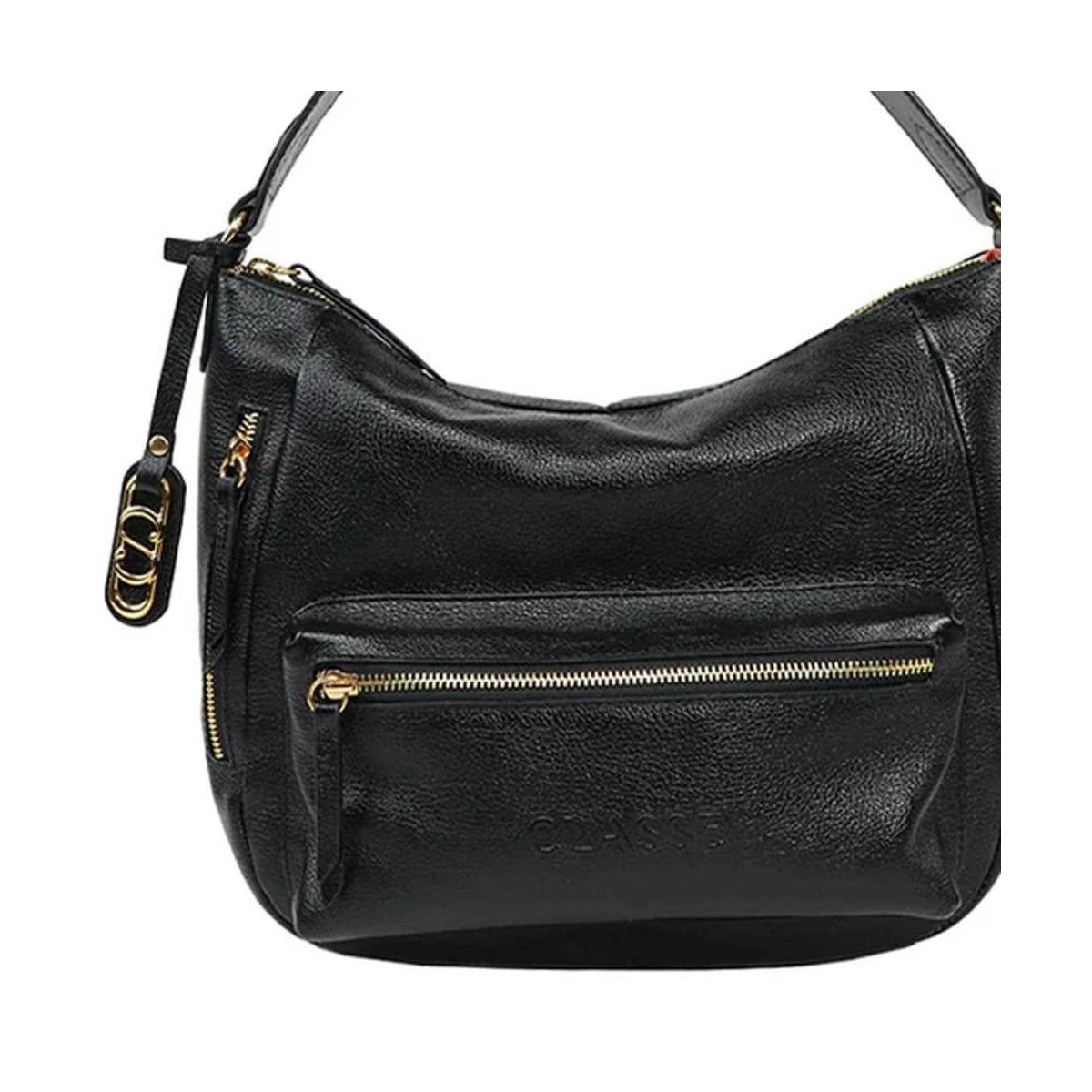 Bolsa Classe Shopping De Couro 3280 Preto
