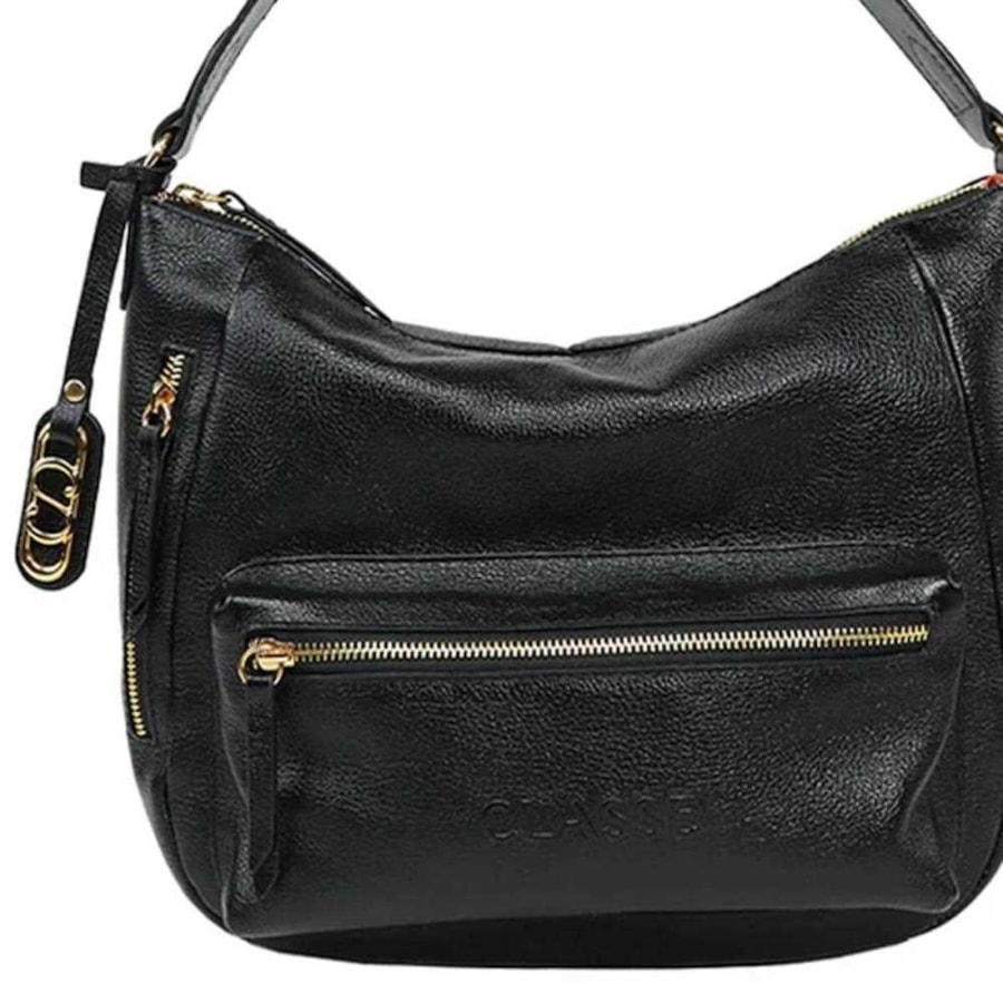 Bolsa Classe Shopping De Couro 3280 Preto Bolsa Classe Shopping De Couro 3280 Preto