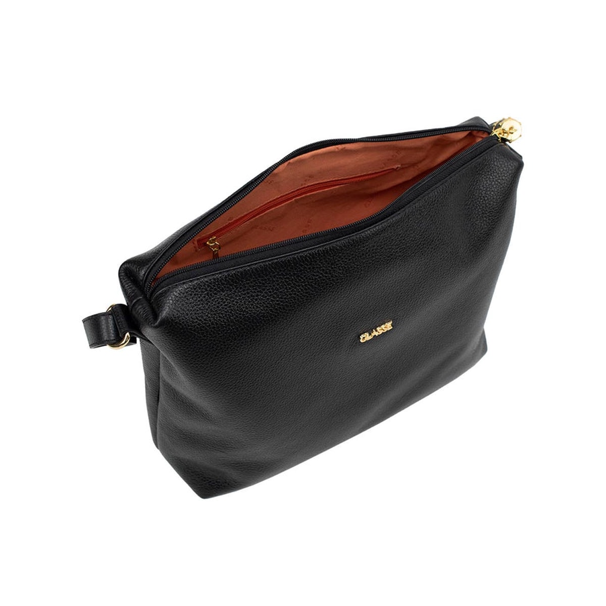 Bolsa Classe Tiracolo De Couro 1751 Preto Bolsa Classe Tiracolo De Couro 1751 Preto