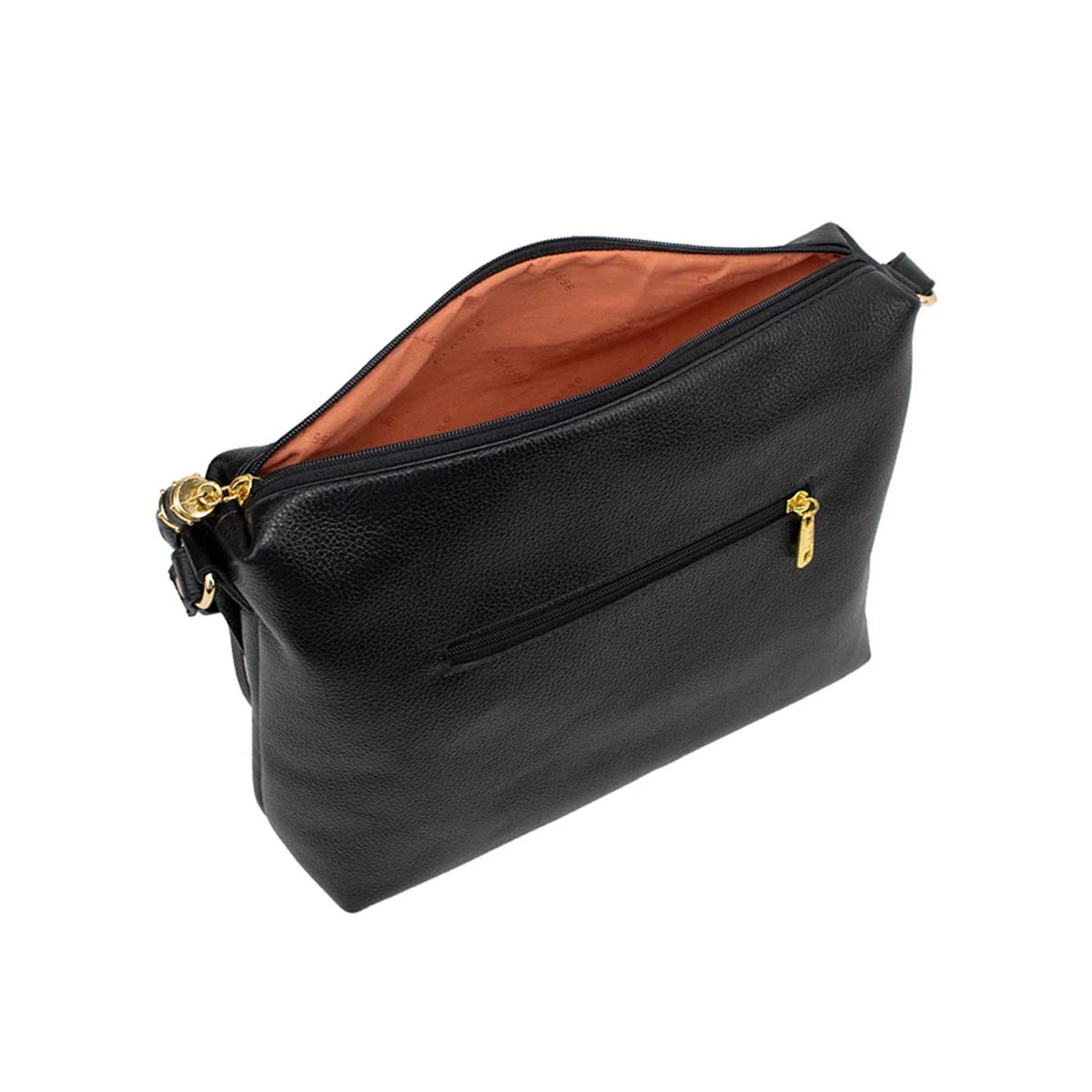 Bolsa Classe Tiracolo De Couro 1751 Preto