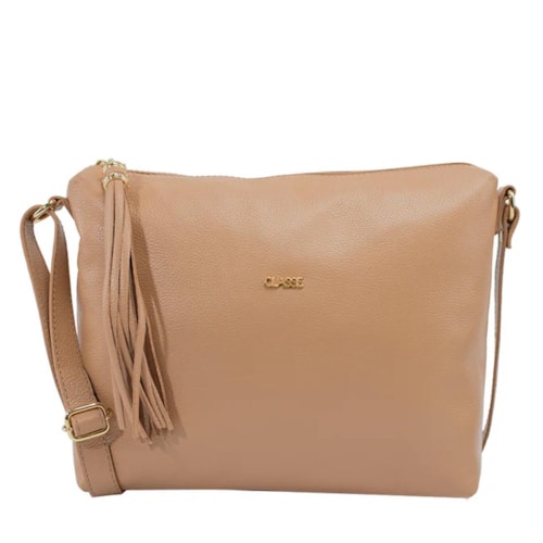 Bolsa Classe Tiracolo De Couro 1751 TAN 38