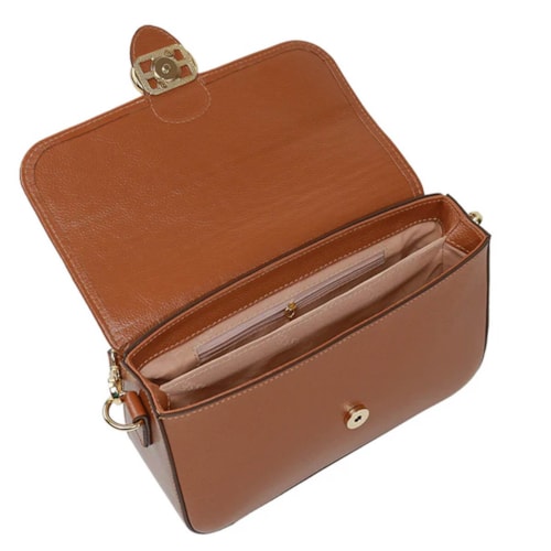 Bolsa Classe Tiracolo De Couro 3286 Nocciola