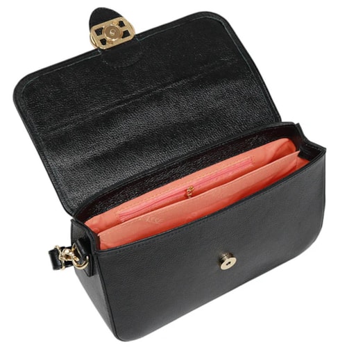 Bolsa Classe Tiracolo De Couro 3286 Preto