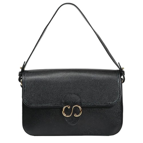 Bolsa Classe Tiracolo De Couro 3286 Preto