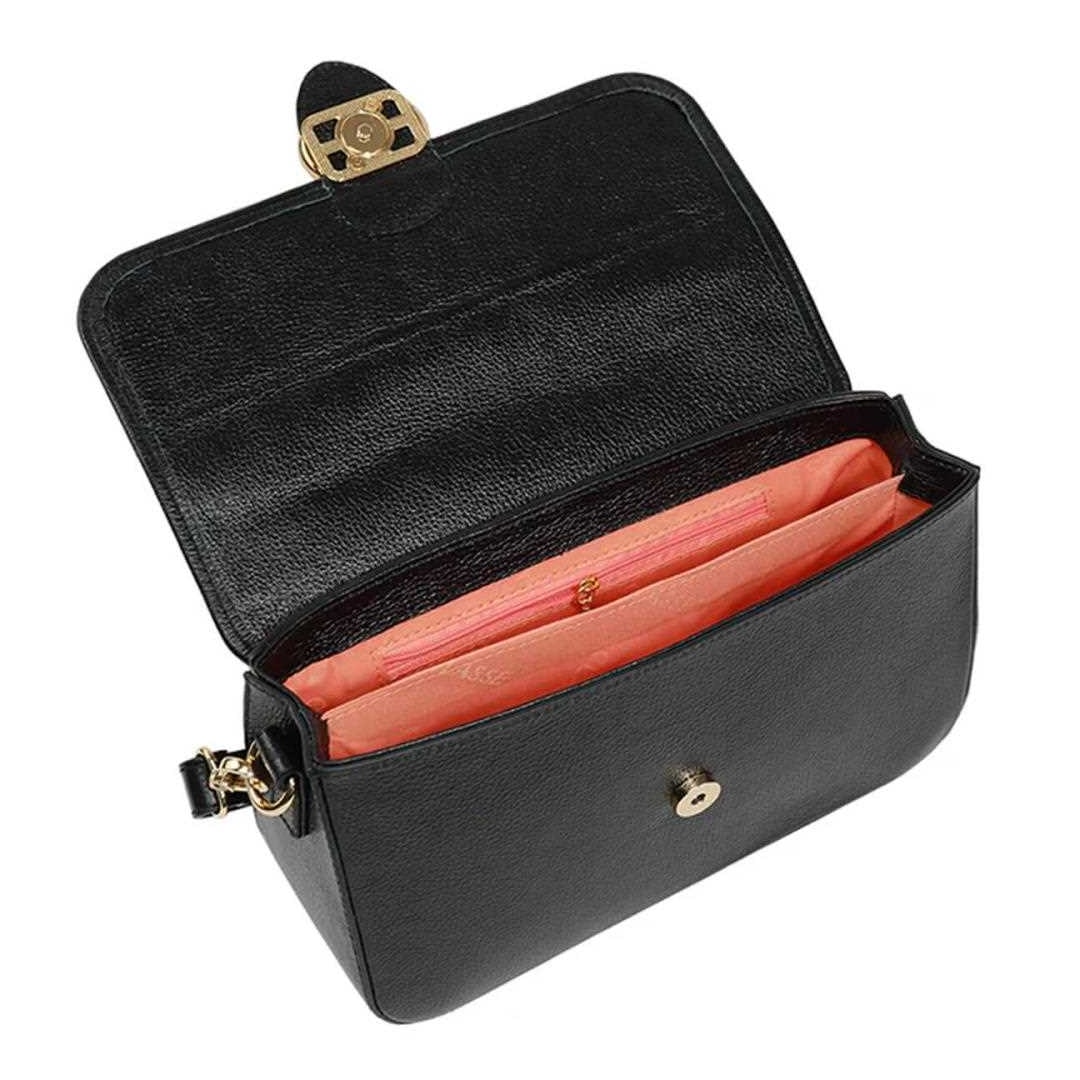 Bolsa Classe Tiracolo De Couro 3286 Preto Bolsa Classe Tiracolo De Couro 3286 Preto