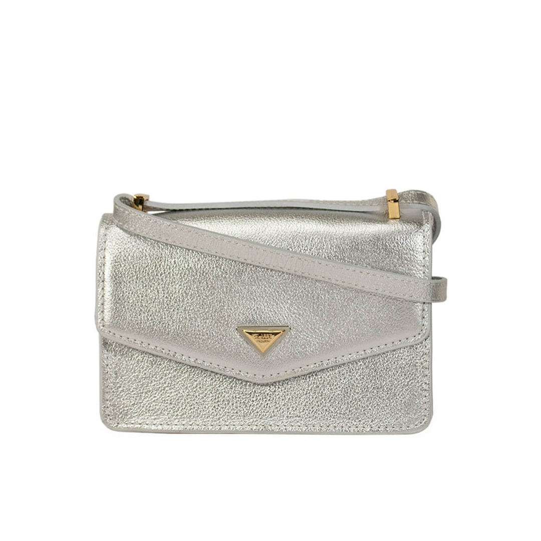 Bolsa Classe Tiracolo De Couro 3320 Prata Bolsa Classe Tiracolo De Couro 3320 Prata