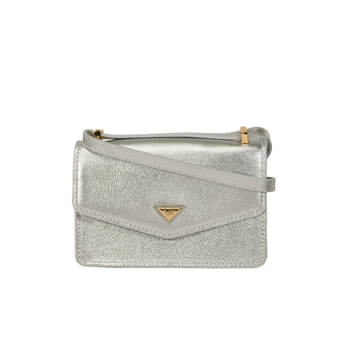 Bolsa Classe Tiracolo De Couro 3320 Prata Bolsa Classe Tiracolo De Couro 3320 Prata