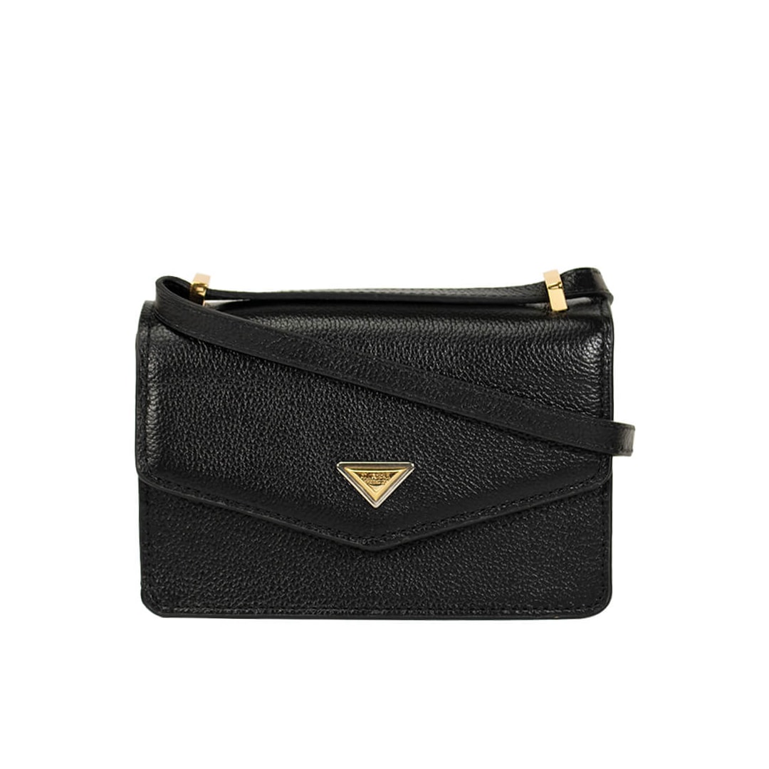 Bolsa Classe Tiracolo De Couro 3320 Preto