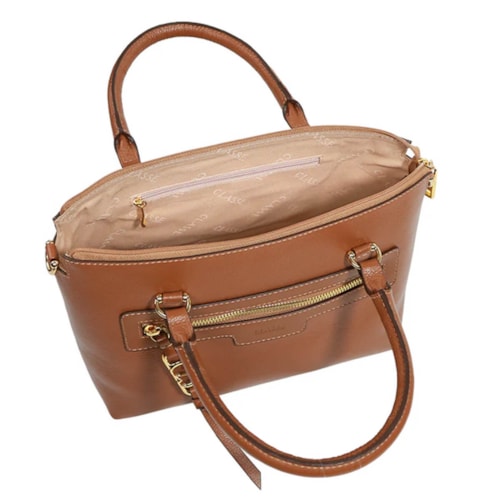 Bolsa Classe Tote De Couro 3263 Nocciola