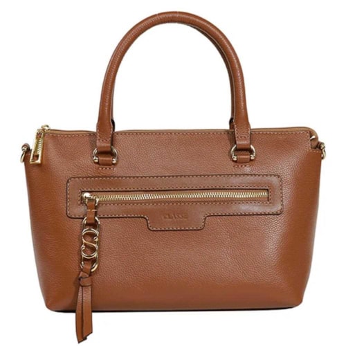 Bolsa Classe Tote De Couro 3263 Nocciola