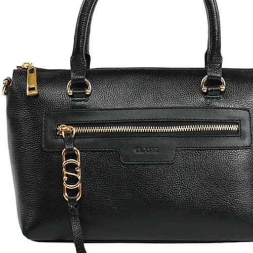 Bolsa Classe Tote De Couro 3263 Preto