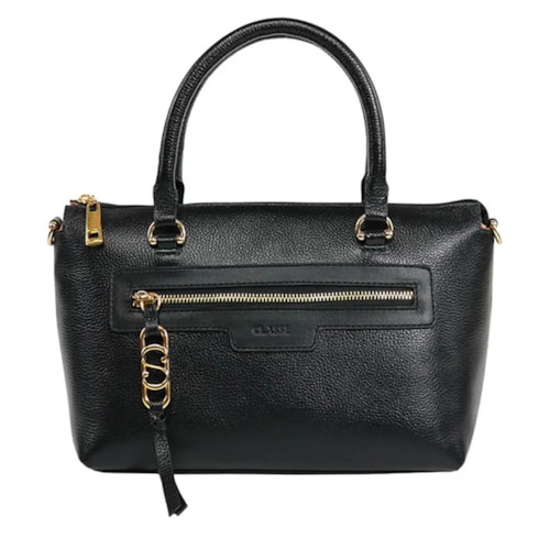 Bolsa Classe Tote De Couro 3263 Preto