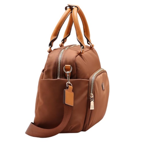 Detalhe - Bolsa Vg Gabar Chenson Nylon 3784942 Cafe