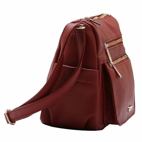 Detalhe - Bolsa Vg Gabar Chenson Poliuretano 3484921 Vinho