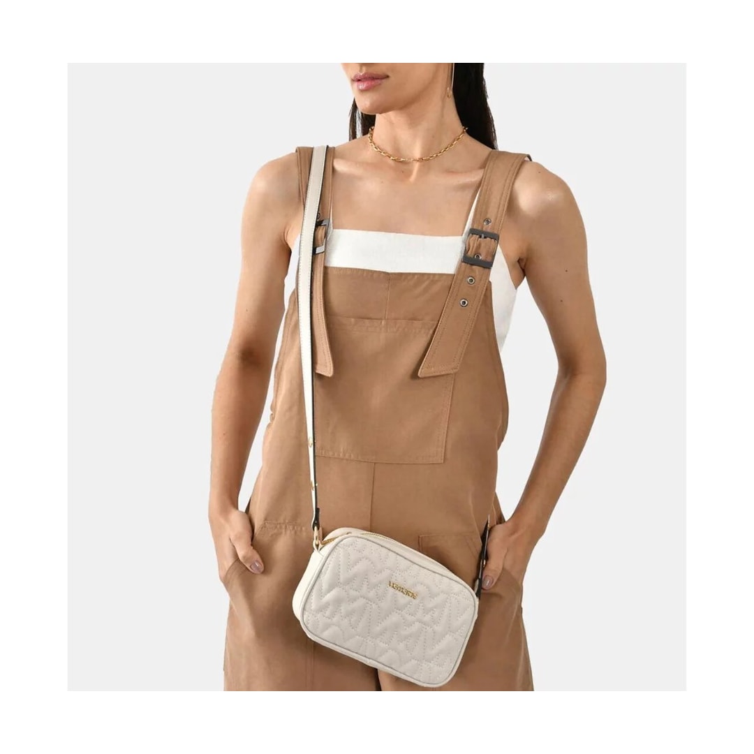 Bolsa Via Marte Tiracolo Matelassê B2-501-01 Off White Bolsa Via Marte Tiracolo Matelassê B2-501-01 Off White