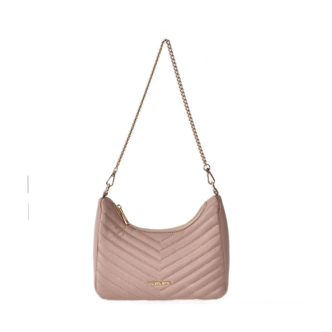 Bolsa Via Marte Tiracolo Matelassê B2-507-01 Bege Bolsa Via Marte Tiracolo Matelassê B2-507-01 Bege