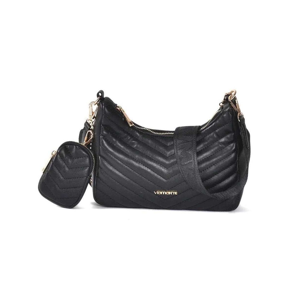 Bolsa Via Marte Tiracolo Matelassê B2-507-01 Preto Bolsa Via Marte Tiracolo Matelassê B2-507-01 Preto