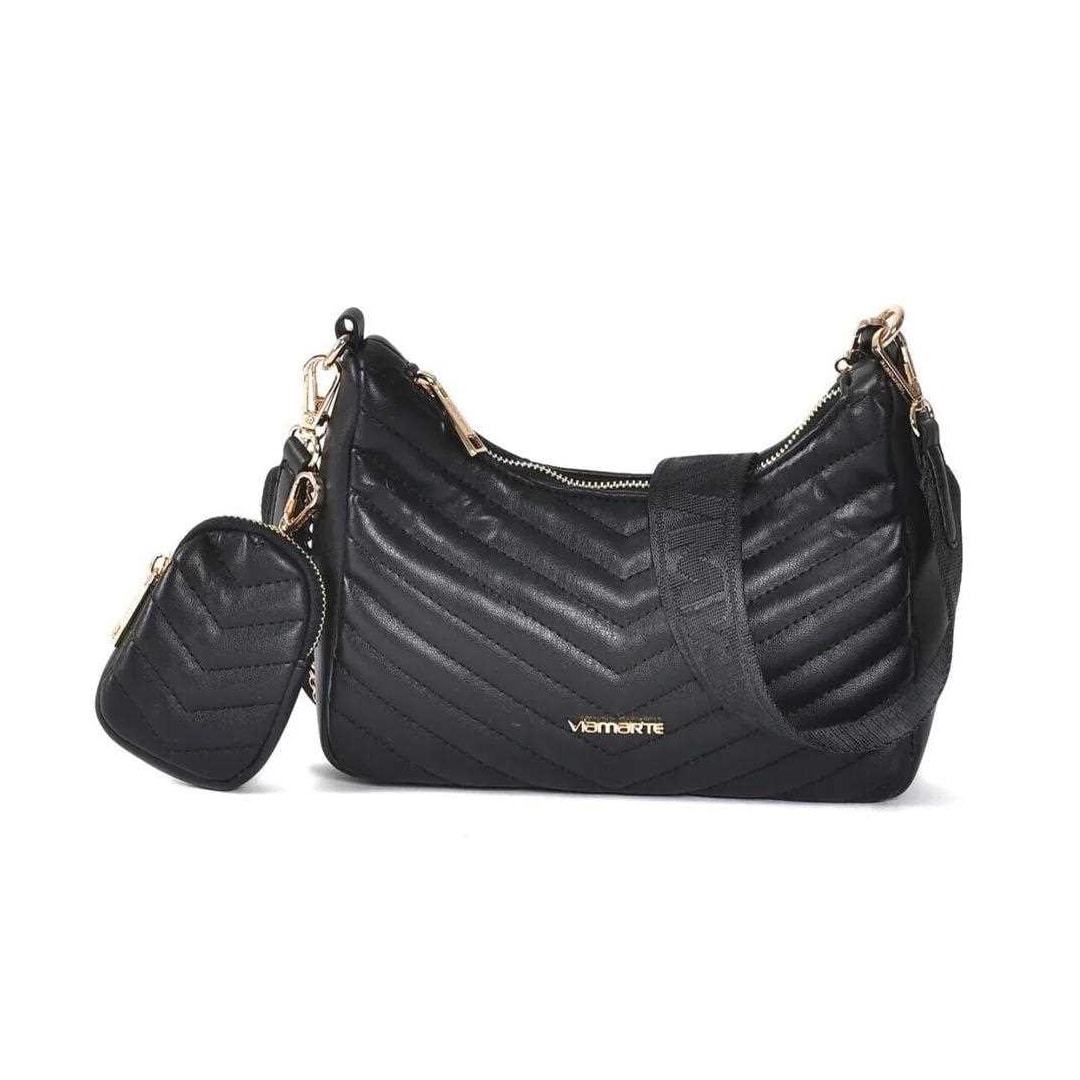 Bolsa Via Marte Tiracolo Matelassê B2-507-01 Preto Bolsa Via Marte Tiracolo Matelassê B2-507-01 Preto