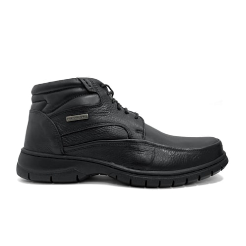 Detalhe - Bota Anatomic Gel Conforto Em Couro 7990  Preto