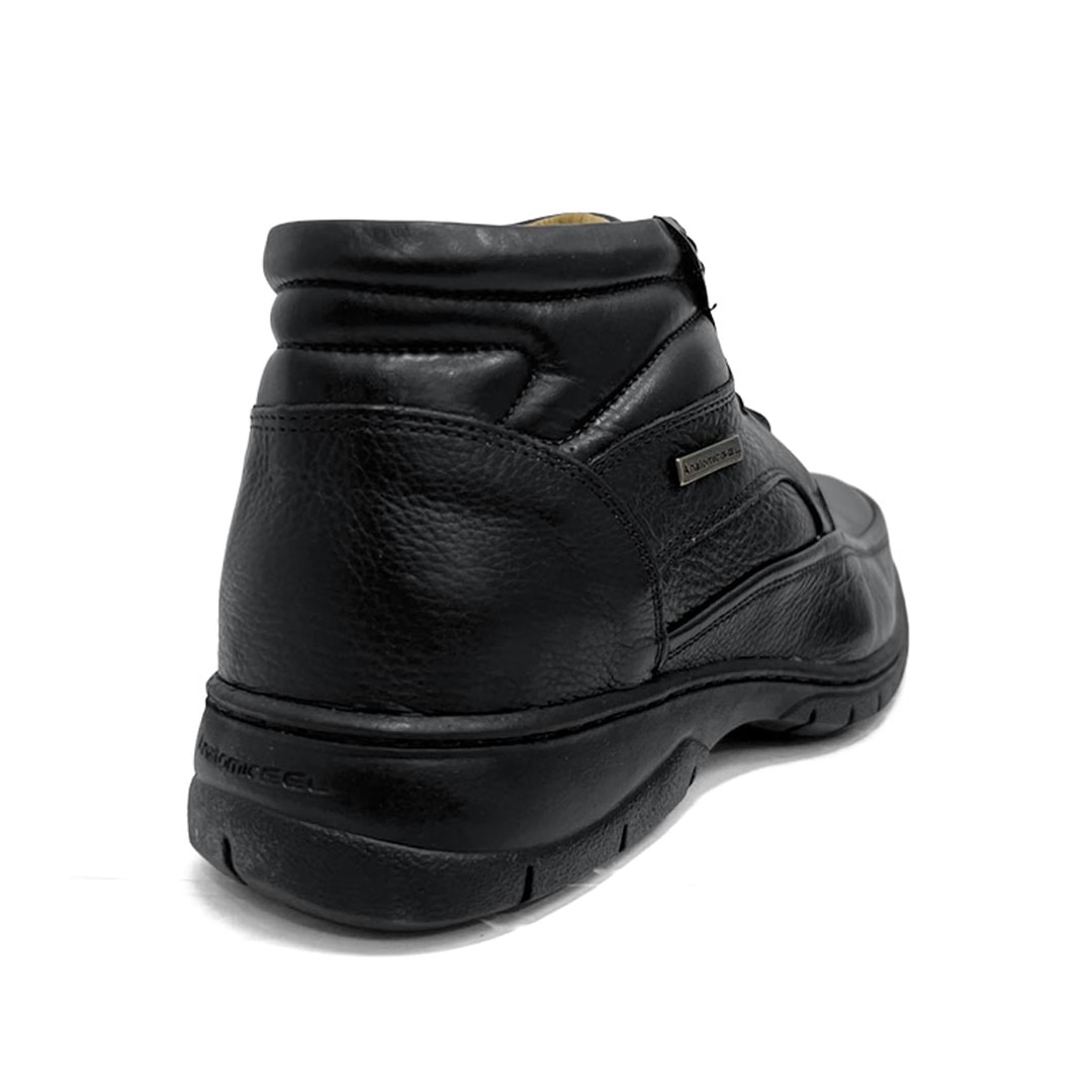 Bota Anatomic Gel Conforto Em Couro 7990  Preto