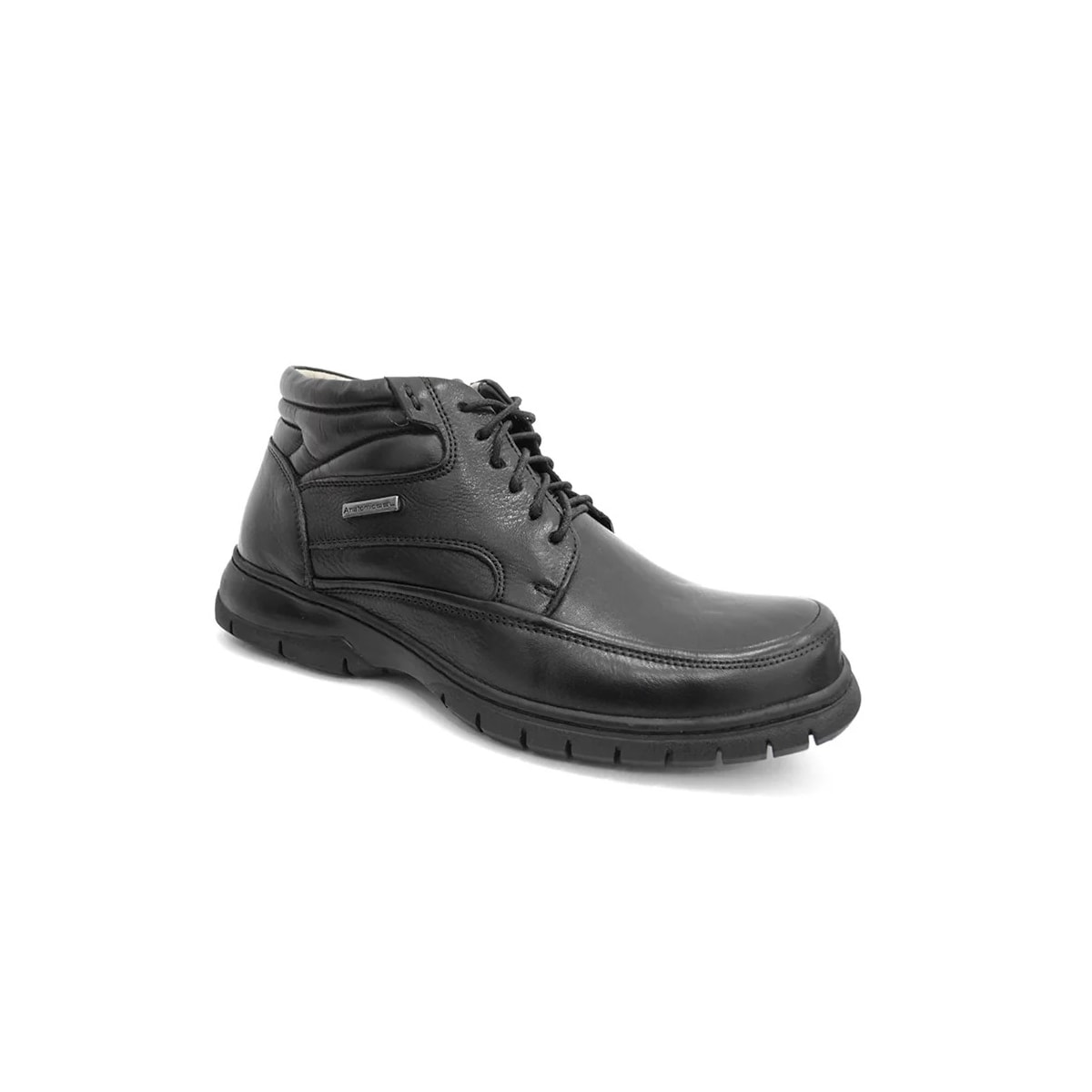 Bota Anatomic Gel Conforto Em Couro 7990 Preto Bota Anatomic Gel Conforto Em Couro 7990 Preto