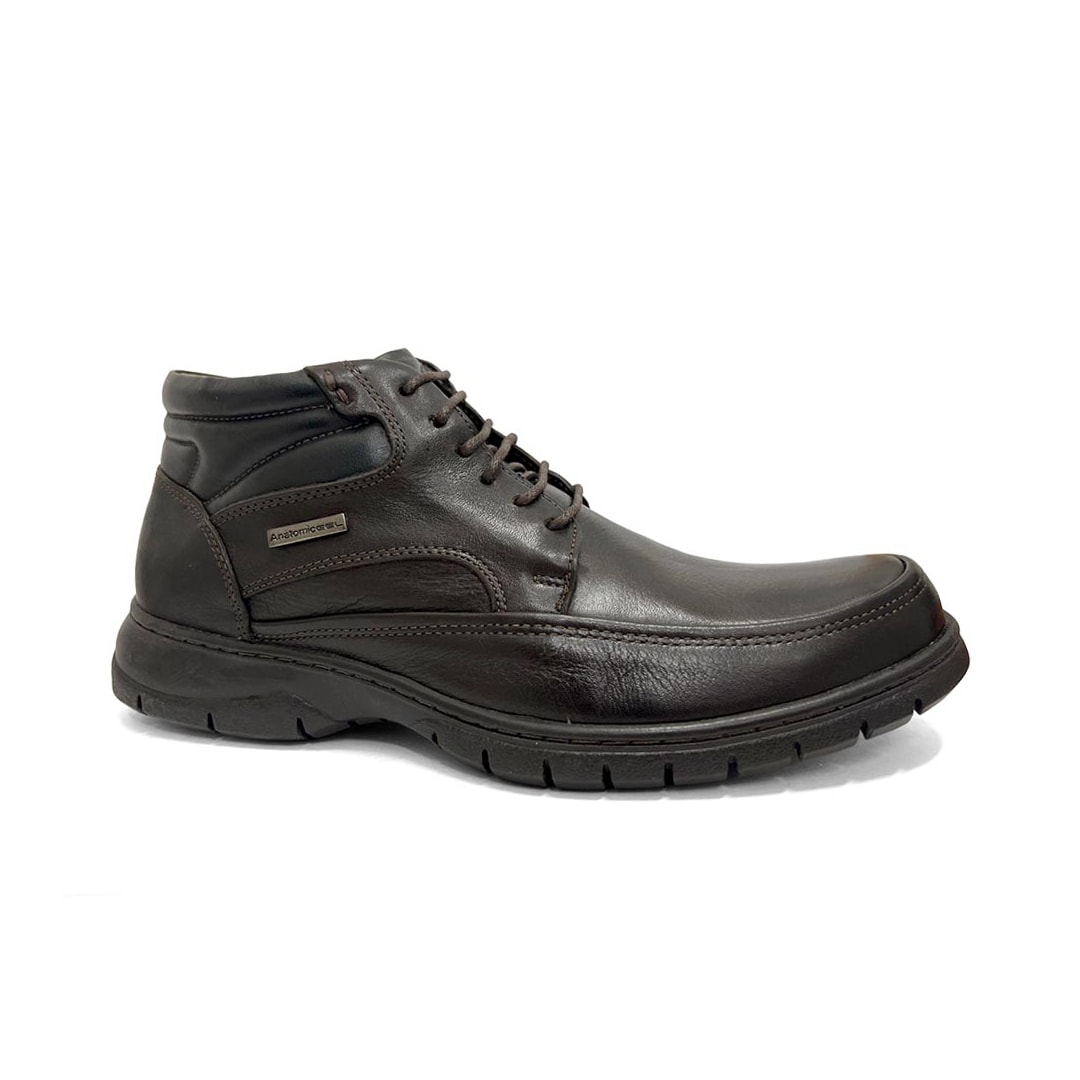 Bota Anatomic Gel Conforto Em Couro 7990  Troy/Cafe