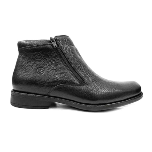 Bota Anatomic Gel Conforto Em Couro 9209 Preto