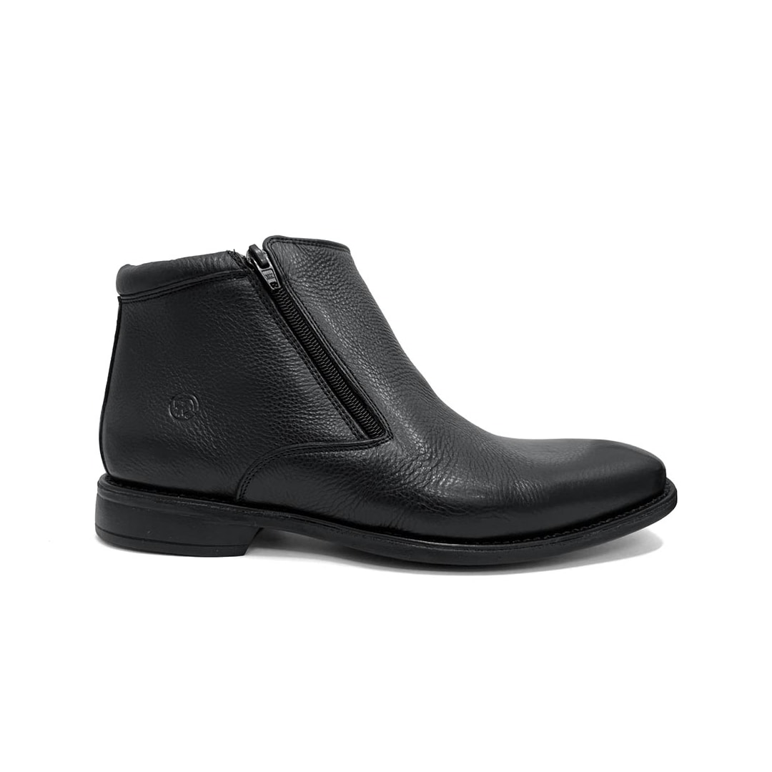 Bota Anatomic Gel Conforto Em Couro 9209 Preto Bota Anatomic Gel Conforto Em Couro 9209 Preto