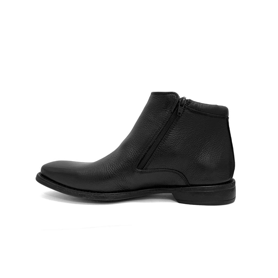 Bota Anatomic Gel Conforto Em Couro 9209 Preto