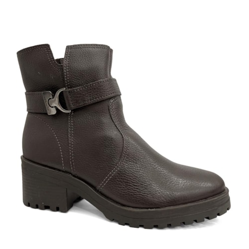 Bota Bottero Cano Curto Couro 349114 Marrom
