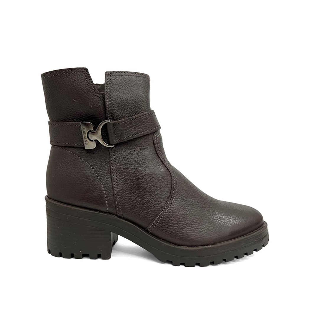 Bota Bottero Cano Curto Couro 349114 Marrom