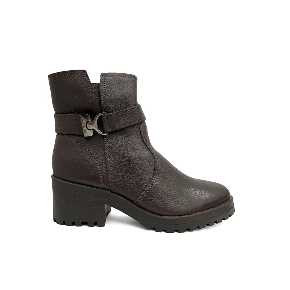 Bota Bottero Cano Curto Couro 349114 Marrom