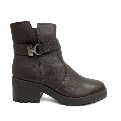Detalhe - Bota Bottero Cano Curto Couro 349114 Marrom